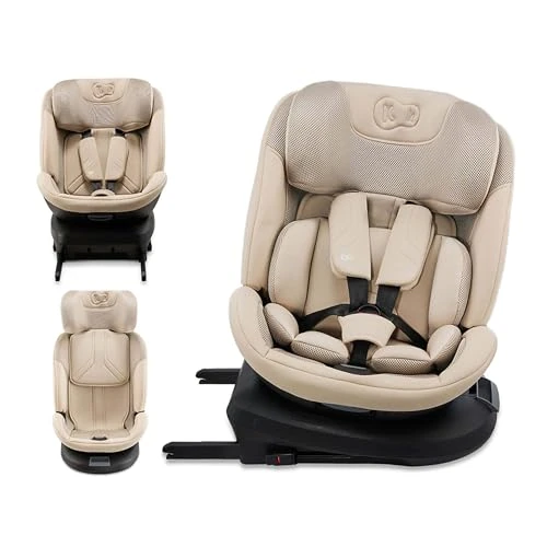 Offerta a tempo: Kinderkraft XPEDITION 3 I-SIZE 40-150 cm, Seggiolino auto 0-36 kg, 360 girevole, Isofix Base, Reclinabile Posizione sdraiata, Poggiatesta regolabile, Gruppo 0 1 2 3, SPS+, H-GUARD+, Beige - 15% da 179.90 € a 152.99 €
