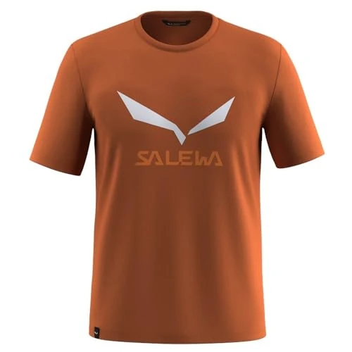 Salewa Homme Solidlogo Dry M T-Shirt., Bombay Brown, XS EU