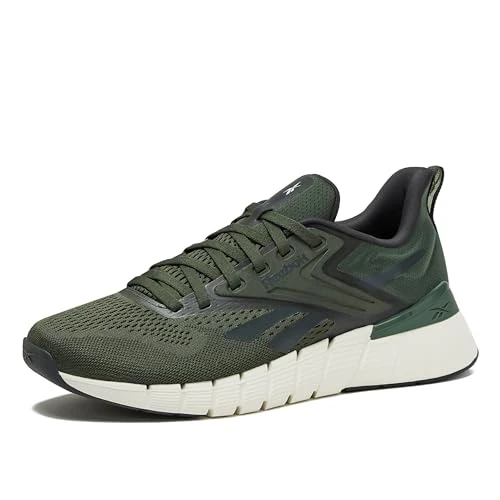 Reebok Zapatillas Nano Gym para Hombre, Zapatos de Entrenamiento, Grit Green/Grey 6/Chalk, 40 EU
