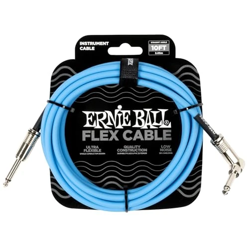 Offre limitée : Ernie Ball Câble d’Instrument Flex Droit/Coudé 3m - Bleu de 16.90 € à 16.90 € (0.00% de remise)