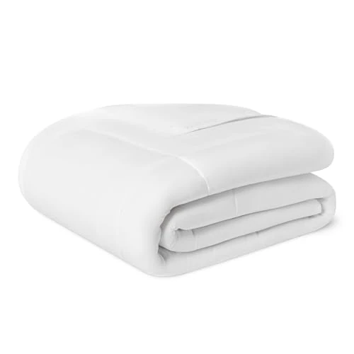 Offerta a tempo: Amazon Basics Piumino Singolo 4 Stagioni 300 gsm - Trapunta ipoallergenica con Imbottitura Alternativa alla Piuma, 135 x 200 cm, Bianco - 30% da 21.99 € a 15.39 €