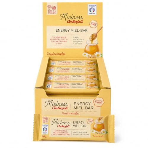 Offerta a tempo: Ambrosoli Energy Miel-Bar, Barrette al Miele Snack Energetico x30 - 0.00% da 52.06 € a 52.06 €