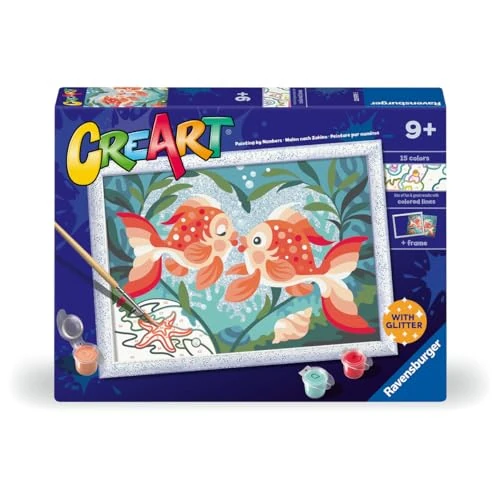 Tijdelijke aanbieding: Ravensburger - Creart verliefde vissen | Schilderset voor kinderen | Schilderen op nummer bevat alles wat je nodig hebt | Spelletjes voor kinderen van 9 jaar of ouder | Creart 9 jaar van 27.09 EUR naar 27.09 EUR (korting 0%)