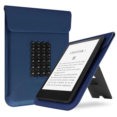 Oferta limitada: VOVIPO Mangas para 6.8" 7" Kindle Paperwhite(11th/12th Generación), Fundas Protectoras con ventosas de Silicona y Soportes multiángulo para 7" Kindle Colorsoft Signature Edition eReaders-Marina de 16.99 EUR a 7.99 EUR (ahorro 53%)