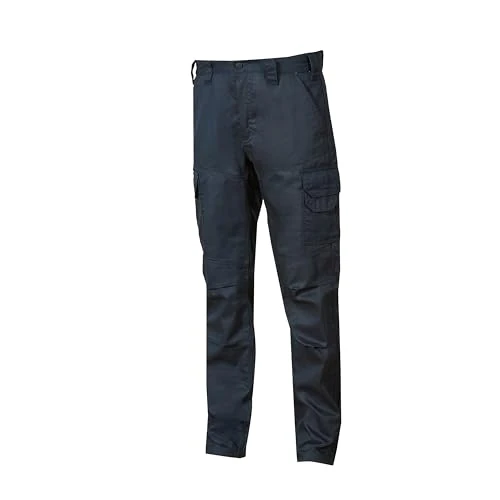 Offerta a tempo: U-POWER | Pantaloni da Lavoro Uomo BELGRADO, in Tessuto Stretch, Resisenti, 65% poliestere 35% cotone mechanical stretch - 0.00% da 23.99 € a 23.99 €
