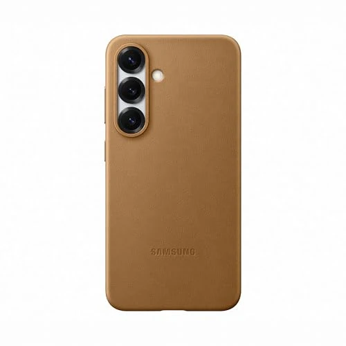 Offerta a tempo: Samsung Kindsuit Case cover morbida colorata per Galaxy S25, Camel - 62% da 64.90 € a 24.35 €