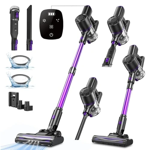 Offerta a tempo: Aspirapolvere Senza Fili,35KPA Aspirapolvere Portatile,Vexilar Scopa Elettrica Senza Fili Potente per Auto/Tappeti/Tutti i tipi di Pavimenti - 0.00% da 32.54 € a 32.54 €