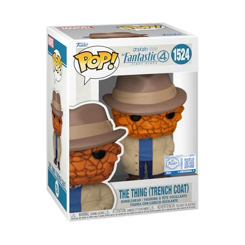 Oferta limitada: Funko Pop! Marvel: Los 4 Fantásticos 2025 - The Thing (Trench Coat) - Exclusiva Amazon - Figura de Vinilo Coleccionable - Idea de Regalo - Mercancia Oficial - Juguetes para Niños y Adultos de 13.32 € a 12.15 € (ahorro 9%)