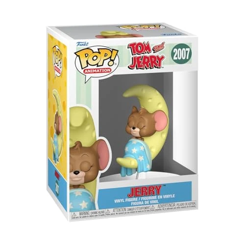 Offerta a tempo: Funko POP! Animation: Tom and Jerry - Jerry Sleeping on Moon - Figura in vinile da collezione - Idea regalo - Prodotto ufficiale - Giocattoli per bambini e adulti - 0.00% da 16.00 € a 16.00 €
