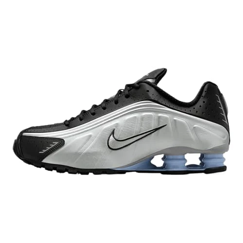 Offerta a tempo: Nike HQ1988-004 Shox R4 Uomo, Metallic Silver/Metallic Silver-Black EU 48.5 - 30% da 149.99 € a 104.99 €