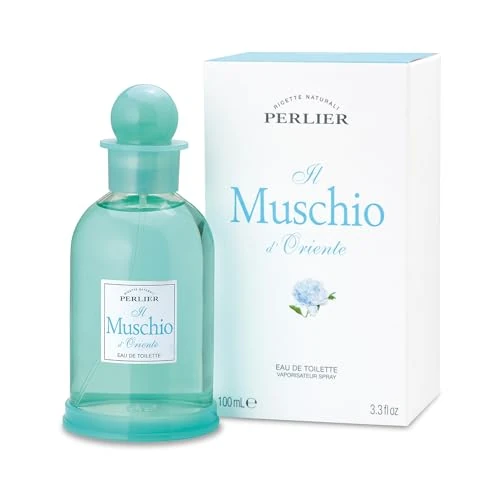 Perlier, Profumo Muschio Bianco d'Oriente Eau de Toilette 100 ml, Fragranza Intensa, Note Orientali Avvolgenti