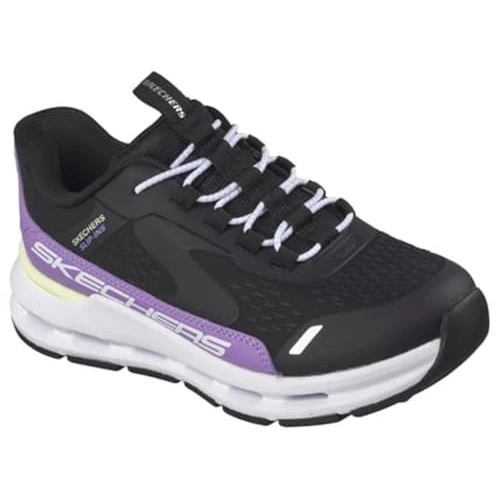 Offerta a tempo: Skechers Girl's Glide-Step + Vista Sneaker, Nero, 9.5 UK Child - 22% da 59.95 € a 46.99 €