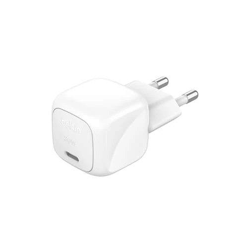 Offre limitée : Belkin BoostCharge Chargeur Secteur 30W, Compact et Portable, USB-C Power Delivery, pour Tous modèles de l' Apple iPhone 17, Air, 16, 15, Samsung Galaxy, iPad, AirPods, Pixel, tablettes, etc. - Blanc de 25.06 EUR à 16.04 EUR (remise 36%)