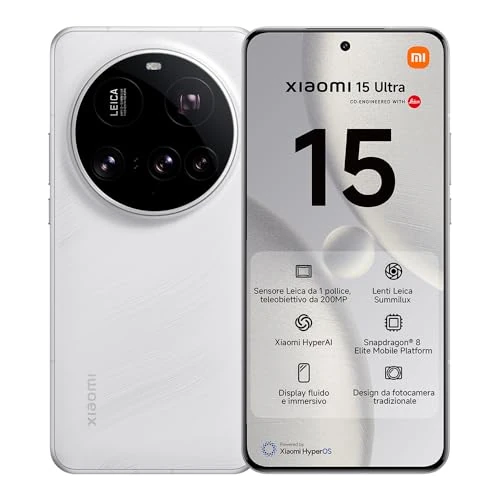 Begrenztes Angebot: Xiaomi 15 Ultra Smartphone, 16+512GB, Silber, Handy ohne Vertrag, 100mm 200MP Leica Kamera, 120Hz WQHD+ AMOLED Display, Snapdragon 8 Elite, 5410mAh, 90W HyperCharge, Xiaomi Hyper AI, Dual-SIM von 1199.90 EUR auf 1199.90 EUR (Rabatt 0%)