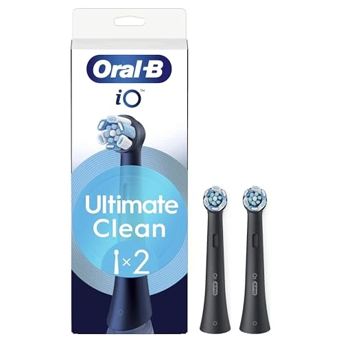 Begrenztes Angebot: Oral-B iO Ultimate Clean Serie Schwarz, runde Bürsten, authentische CrissCross-Borsten, Entfernung von Zahnbelag, 2 Stück von 18.67 EUR auf 18.67 EUR (Rabatt 0%)