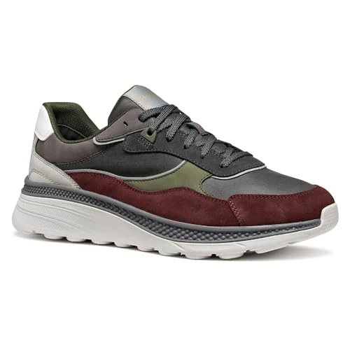 Geox Men's U SPHERICA ACTIF X1 Trainers, Red, 46 EU, red, 11 UK