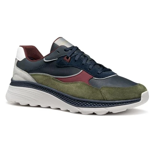 Offre limitee: Geox Homme U Spherica Actif X1 Basket, Bleu, 43 EU de 119.90 EUR a 59.95 EUR (economie 50%)