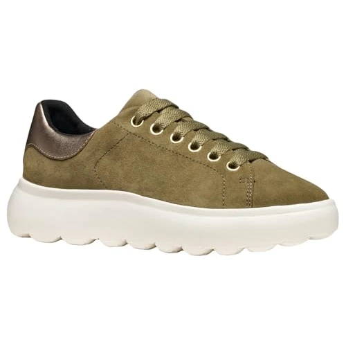 Oferta limitada: Geox Zapatillas para Mujer D Spherca EC4.1, Color Verde, 37 EU, Verde, 37 EU de 116.99 € a 116.99 € (ahorro 0.00%)