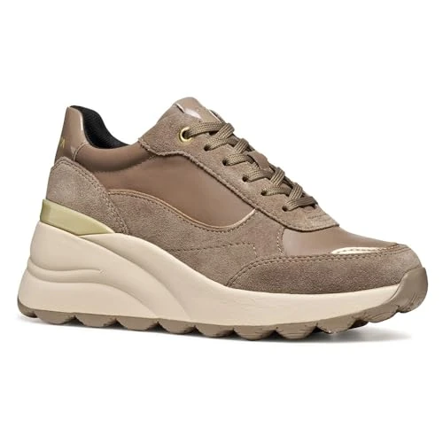 Limited-time offer: Geox Womens Dsphericaec13 Sneaker, Beige, 2.5 UK from 149.90 GBP to 88.44 GBP (save 41%)
