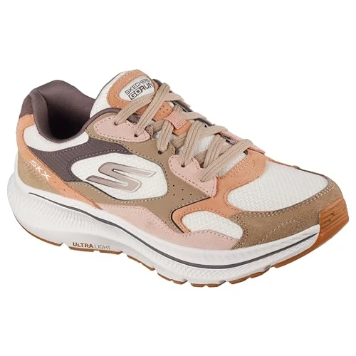 Limited-time offer: Skechers Women's Go Run Consistent 2.0 Retro Stride Sneaker, Light Brown Suede/Trim, 6 UK from 79.00 GBP to 42.30 GBP (save 46%)