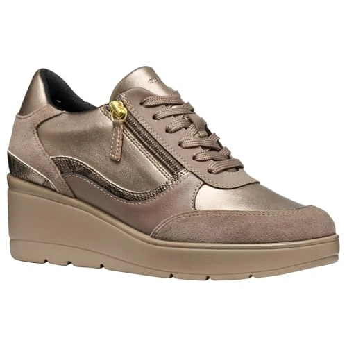 Limited-time offer: Geox Womens Dilde Sneaker, Beige, 2.5 UK from 69.99 GBP to 69.99 GBP (save 0%)