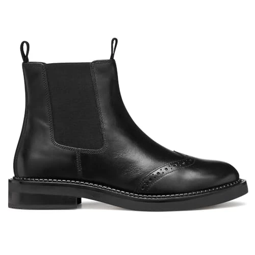 Offerta a tempo: Geox Stivali da donna D SerildaAnkle, Nero, 37 EU - 39% da 129.90 € a 79.32 €