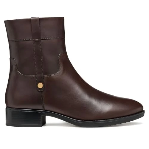 Offre limitée : Geox Bottines D Felicity Ankle pour femme, marron foncé, 36,5 UE, marron foncé, 36.5 EU de 96.68 € à 91.75 € (5% de remise)