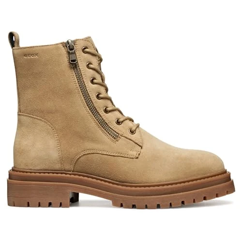 GEOX WOMAN D IRIDEA ANKLE BOOTS DK SAND 35_EU