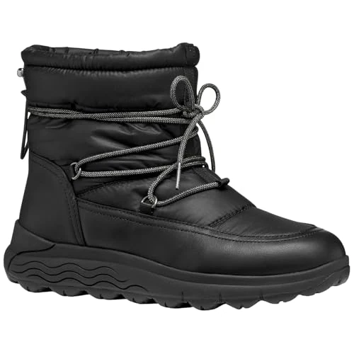 Offerta a tempo: Geox D Spherica 4x4 B ABX, Stivale alla Caviglia Donna, Nero, 38 EU - 27% da 137.65 € a 99.99 €