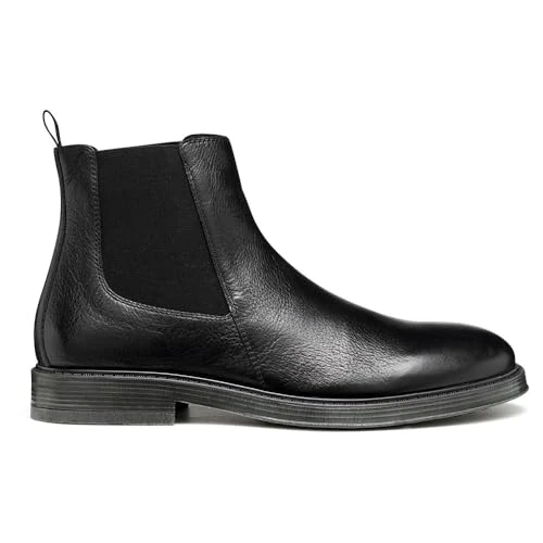 Offre limitee: Geox U HENREYS Ankle Boot, pour homme, noire, 42 UE, Noir, 42 EU de 129.90 EUR a 56.40 EUR (economie 57%)