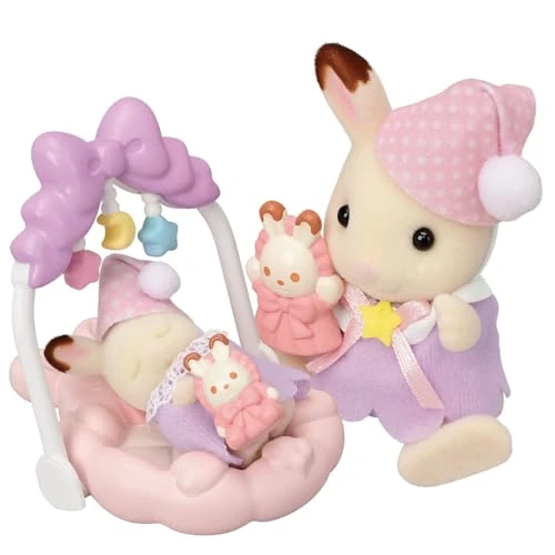 Tijdelijke aanbieding: Le coucher des soeurs Lapin Chocolat - SYLVANIAN FAMILIES - 5806 van 19.04 € naar 19.04 € (0.00% korting)