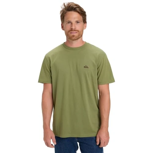 Offre limitée : Quiksilver T-Shirt Manche Courtes Basic SS Tee Young Homme Vert S de 20.00 € à 20.00 € (0.00% de remise)
