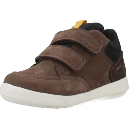 Tijdelijke aanbieding: Geox B HYROO Boy WPF Sneaker, Brown Cotto/Black, 26 EU, Bruin Cotto Black, 26 EU van 55.49 € naar 55.49 € (0.00% korting)