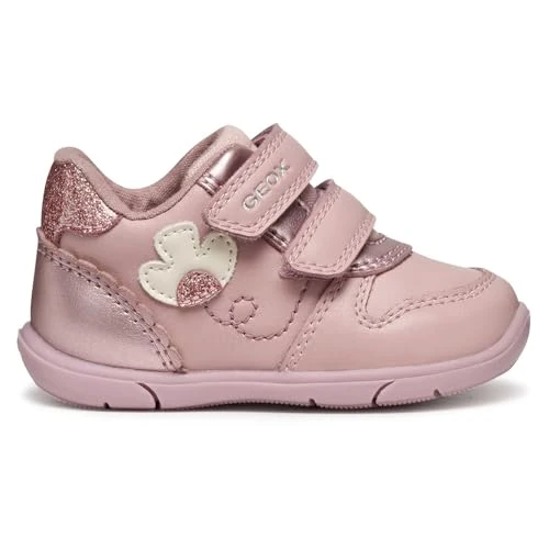 Geox B Zapito Girl, First Walker Shoe Bebé-Niñas, Rosa Antigua, 20 EU