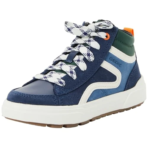 Limited-time offer: Geox J WEEMBLE BOY Sneaker, Navy/Multicolor, 1 UK from 61.00 GBP to 61.00 GBP (save 0%)