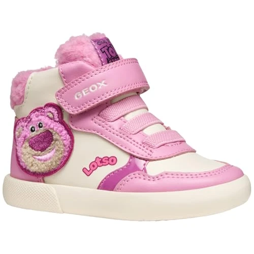 Geox Baby B Gisli Girl Sneakers Dk Pink/Off White, 21 EU