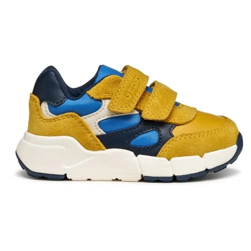 Geox B Flexyper Mini Boy, Zapatillas Bebé-Niños, Bluette de Ocre, 20 EU