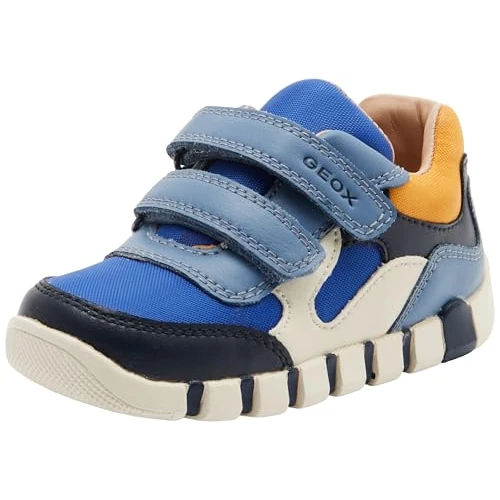 Limited-time offer: Geox Baby B Iupidoo Boy First Steps Royal/Dk Yellow 18_EU from 28.88 £ to 28.88 £ (save 0.00%)