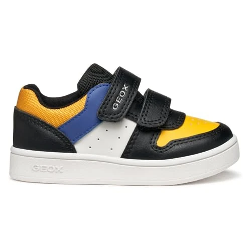 Geox B Eclyper Boy, Zapatillas, Black Dk Yellow, 26 EU