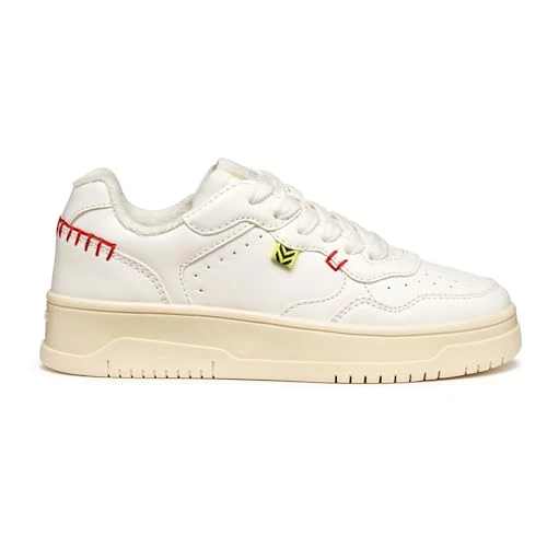 Geox J Lestrella Girl, Zapatillas, Blanco, 38 EU