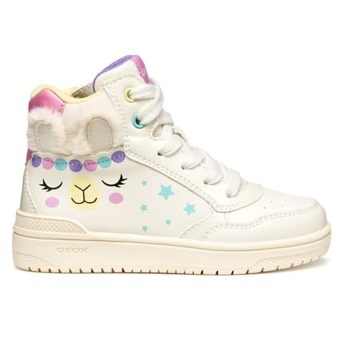 Limited-time offer: Geox Junior J Washiba Girl Sneakers Lt Ivory/Multicolor 26_EU from 55.99 GBP to 55.99 GBP (save 0%)