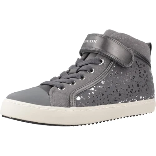 Limited-time offer: Geox Junior J Kalispera Girl Sneakers, Dk Grey, 34 EU from 43.99 GBP to 43.99 GBP (save 0%)