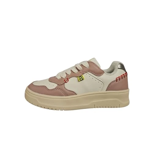 Geox Junior J Lestrella Girl Sneakers, White/Rose, 36 EU