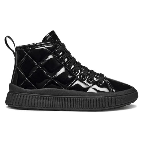 Offerta a tempo: Geox J Laquinny Girl, Scarpe da Ginnastica, Nero, 37 EU - 14% da 67.90 € a 58.39 €