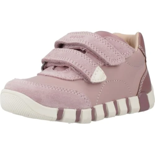 Geox B Iupidoo Girl, First Walker Buty dla dziewczynek, 0-24, Antyczny róż, 22 EU