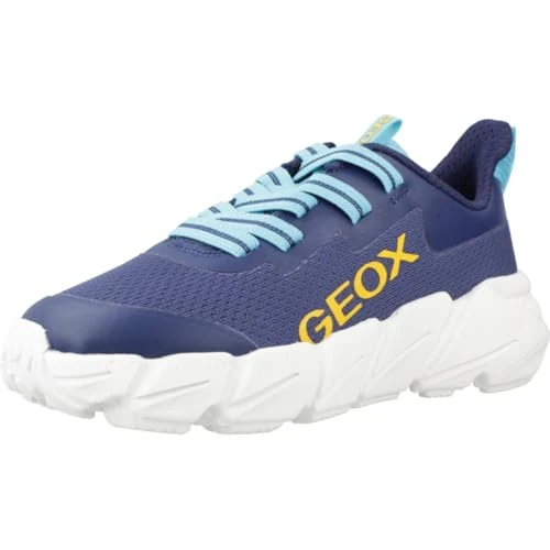 Offerta a tempo: Geox J Flexyper Fast Boy, Scarpe da Ginnastica, Blu Navy, 31 EU - 35% da 54.90 € a 35.75 €