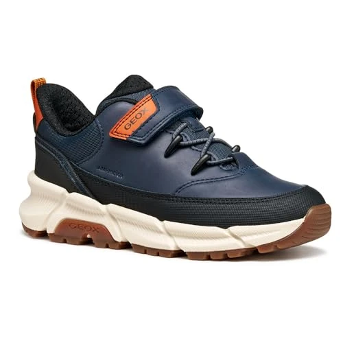 Offerta a tempo: Geox J FLEXYPER Plus Boy Sneaker, Navy, 34 EU, Blu Navy, 34 EU - 37% da 79.90 € a 50.52 €