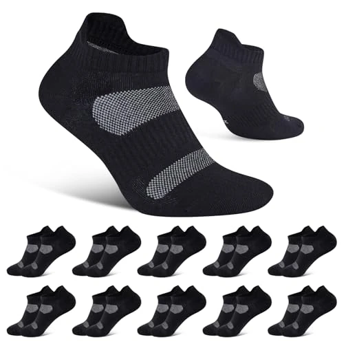Offerta a tempo: Niorasen Calzini Uomo 10 Pares, Calze Uomo Traspirante, Calze Corte Uomo Cotone Estive, Calzini per Lavoro, Passeggiate, Casual - 53% da 29.99 € a 14.24 €