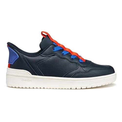 Geox J WASHIBA Fast IN BO Sneakers, marineblauw/rood, 36 EU, rood (navy red), 36 EU