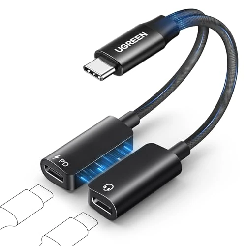 Zeitlich begrenztes Angebot: UGREEN USB C Splitter Magnetischer USB C Kopfhörer Adapter und Laden 60W von 16.49 € auf 13.99 € (15% Rabatt)